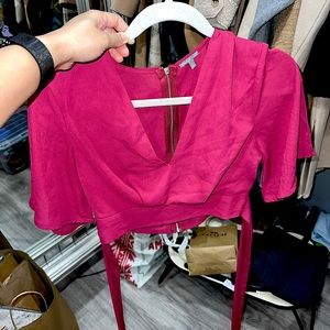 Woman’s Charlotte Russe Crop Blouse Top